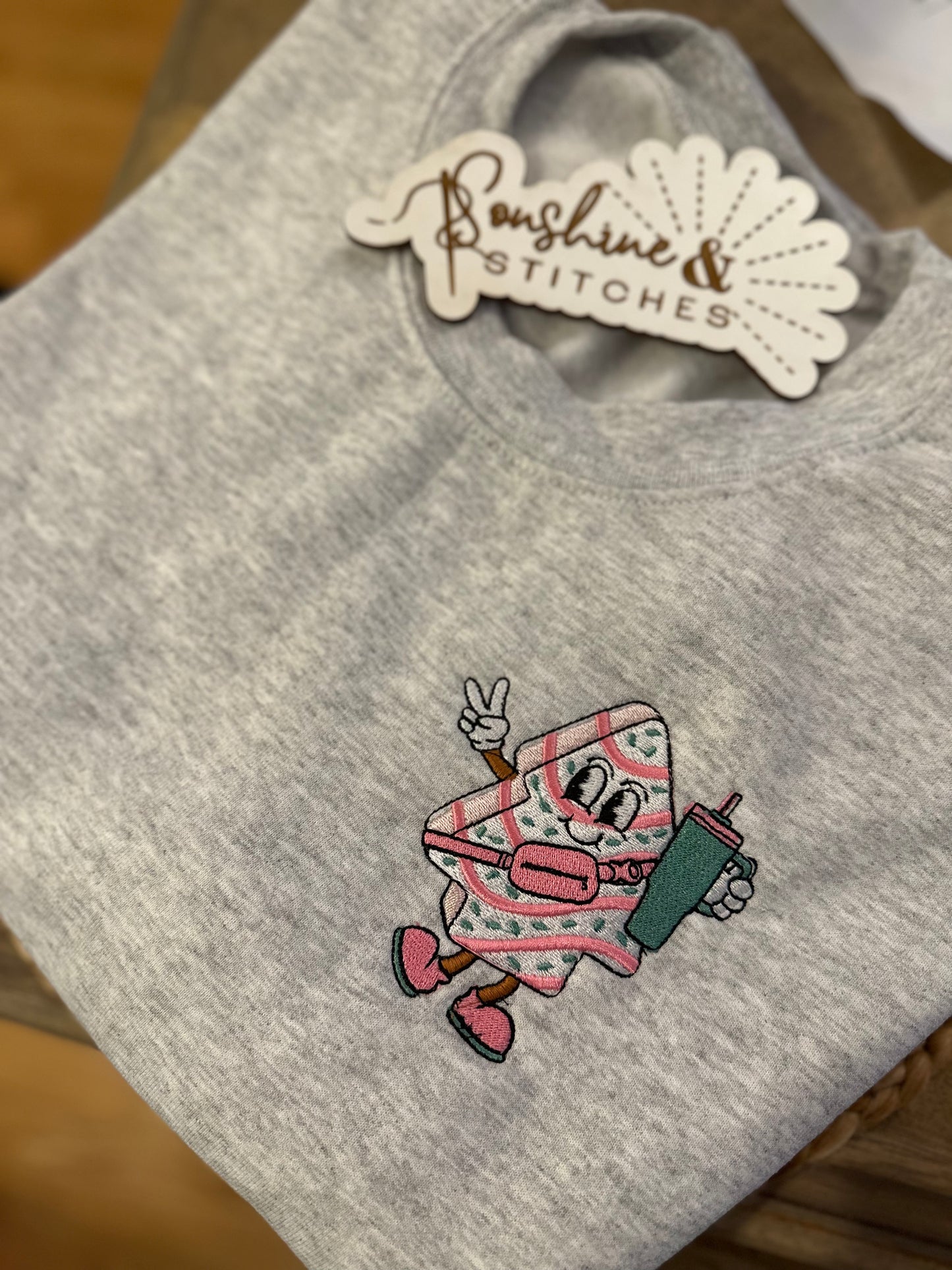 Boujee Christmas Tree Cake Crewneck