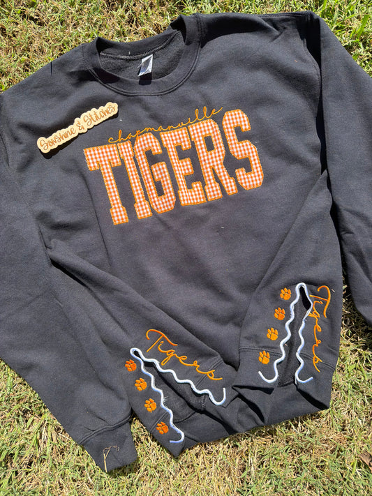 School spirit side split sweatshirt