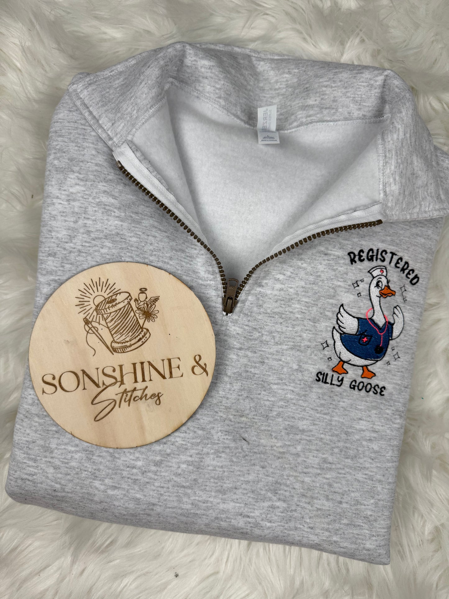 RN Silly Goose Quarter Zip 🪿🩺❤️