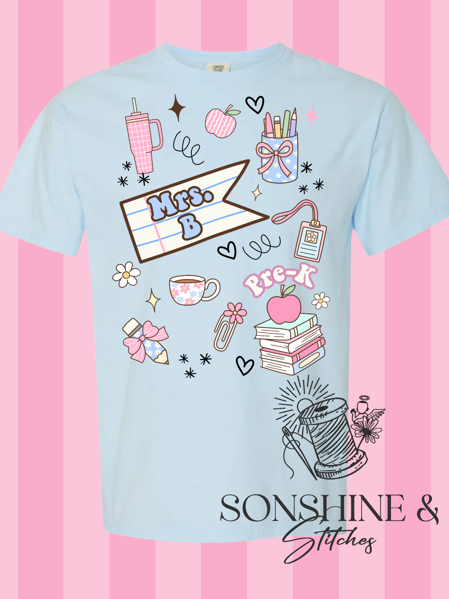 Preppy Teacher Tshirt 🩷