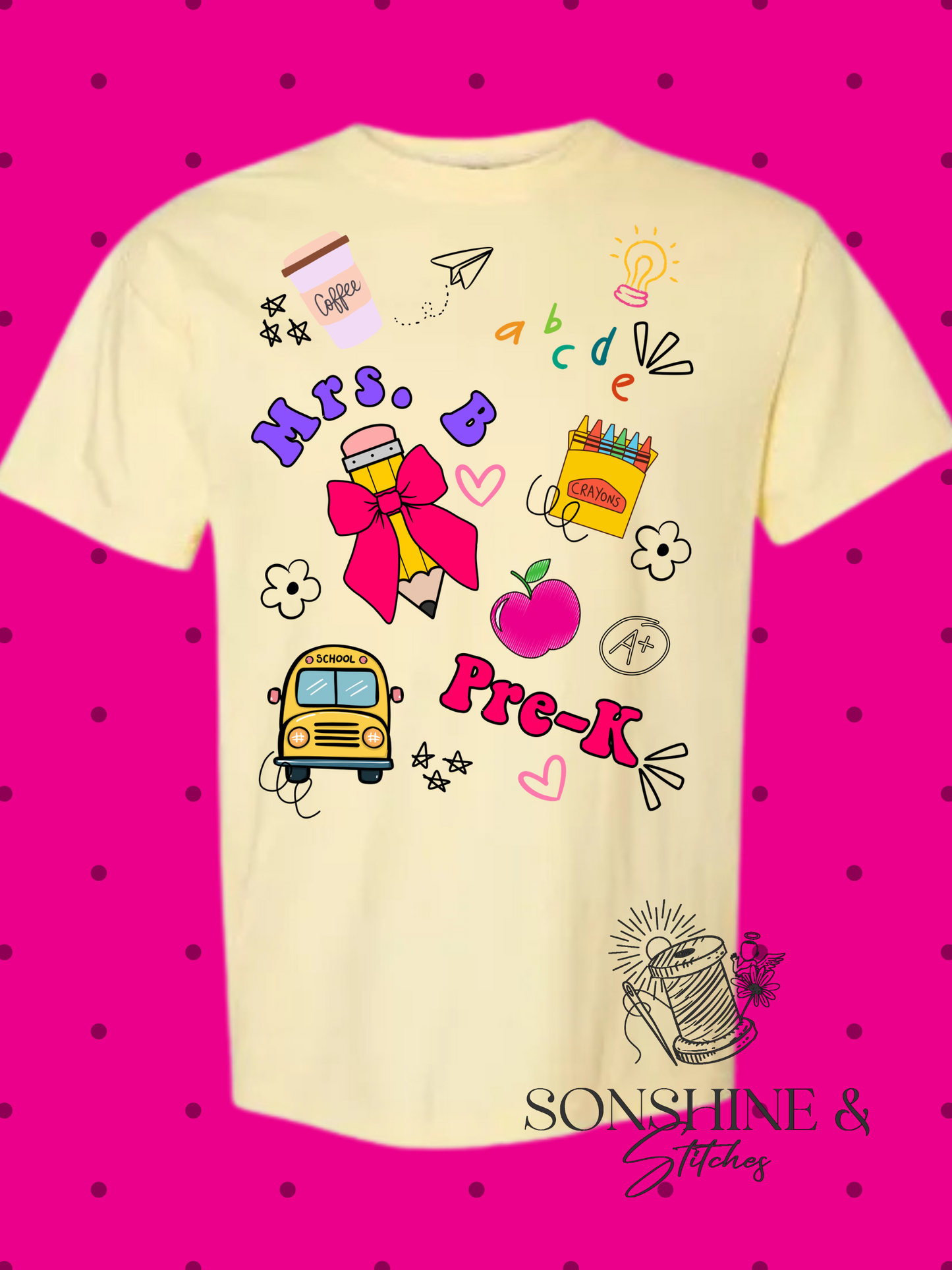 Preppy Teacher Tshirt 🩷