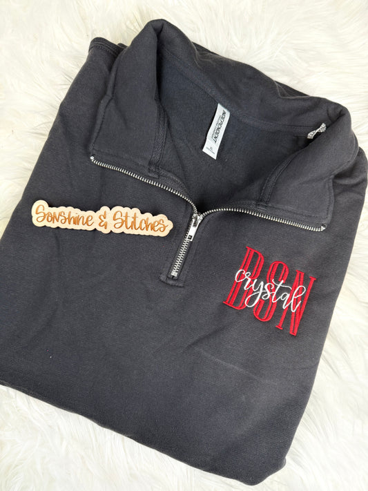 Simple Occupation Quarter Zip 🖤