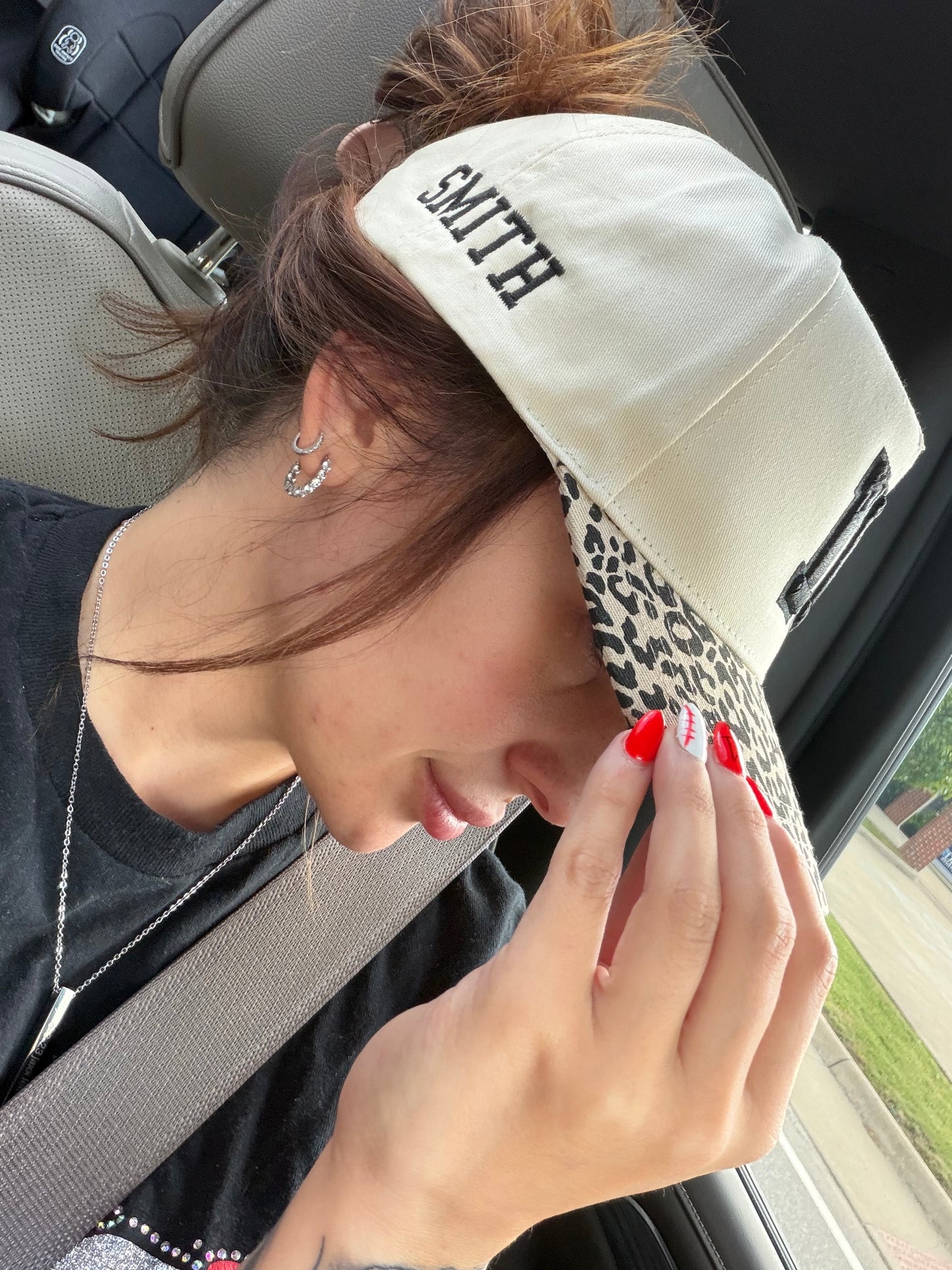 Cheetah Puff Number Hat