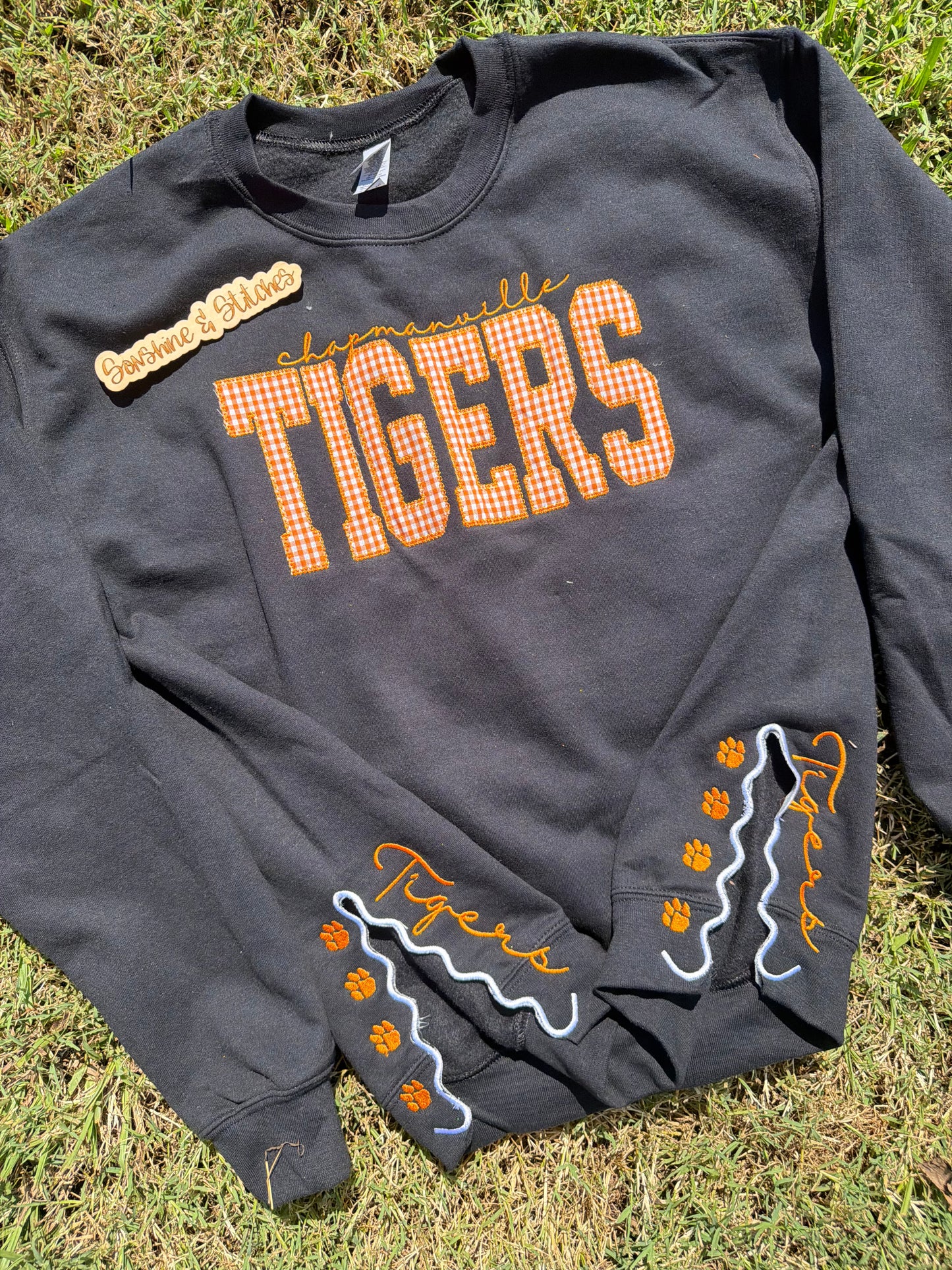 School spirit side split sweatshirt
