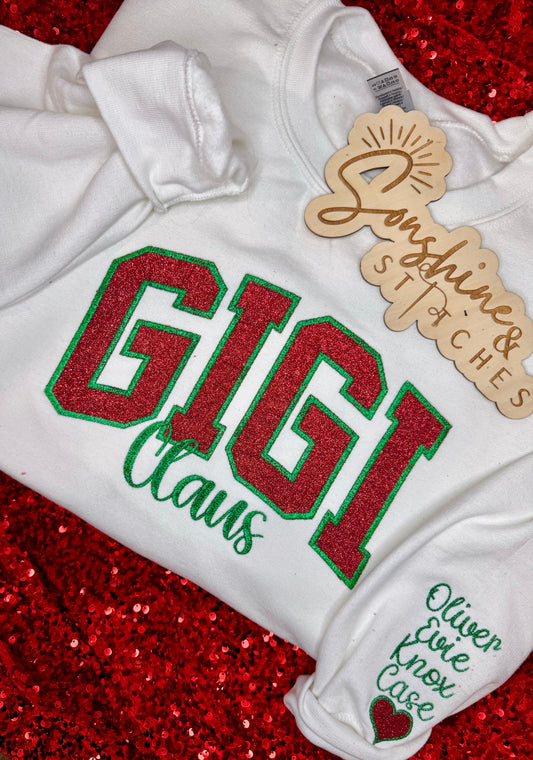 Title Christmas Shirt - GIGI, GRANNY, MAMA CLAUS