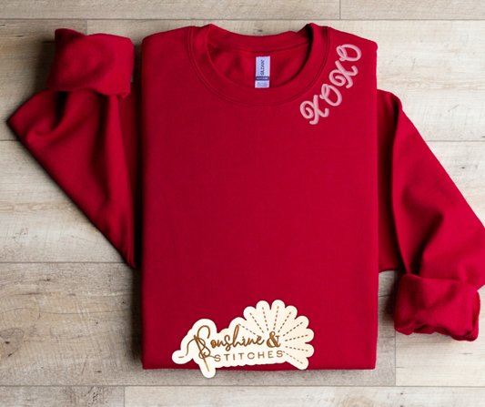 XOXO Collar Crewneck